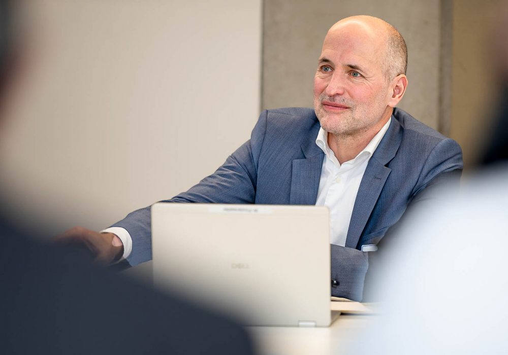 Prof. Dr. Florian Finsterwalder, Hochschule Karlsruhe, Moderator
(c)Foto: Gerd Lache